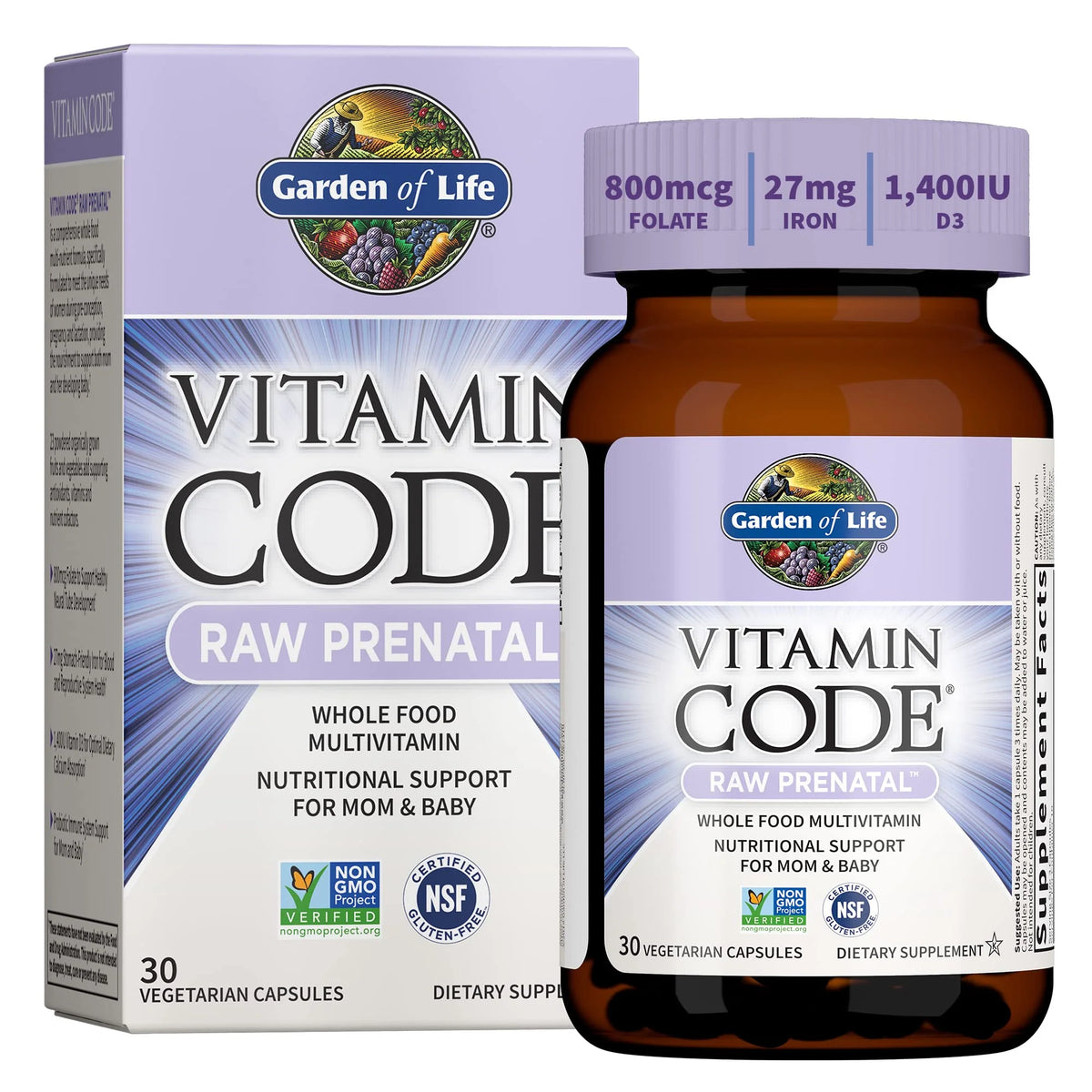 Prenatal Multivitamin with Iron, Folate & Vitamin C and D3 W291398