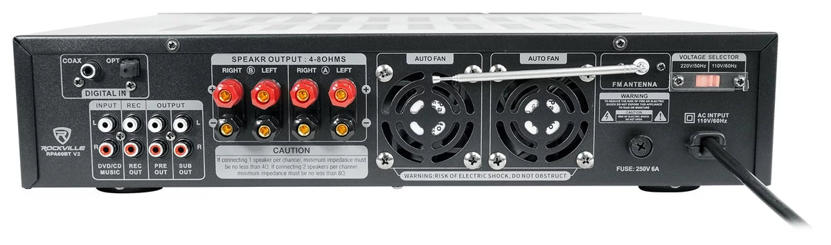 1000 w Home Theater Bluetooth Receiver with 4 Speakers and Swivel Brackets W664