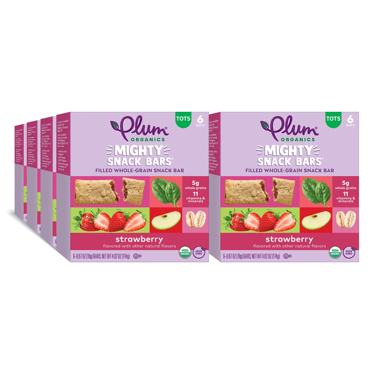 Strawberry Snack Bars 0.67 oz 6 Count 8 Pack Z9236