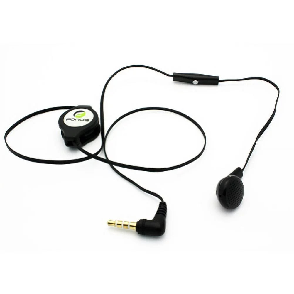 Retractable Mono Earphone with Car Charger Y619