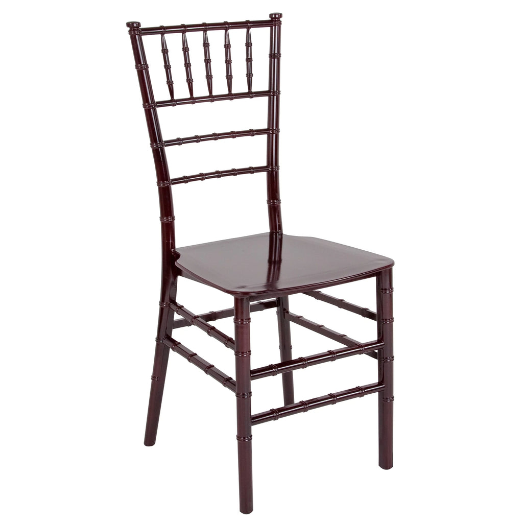 Mahogany Resin Stacking Chiavari Chair F785
