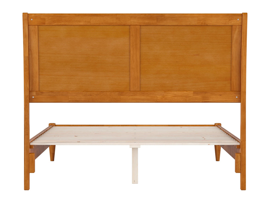 Full Solid Wood Low Profile Sleigh Platform Bed J259655