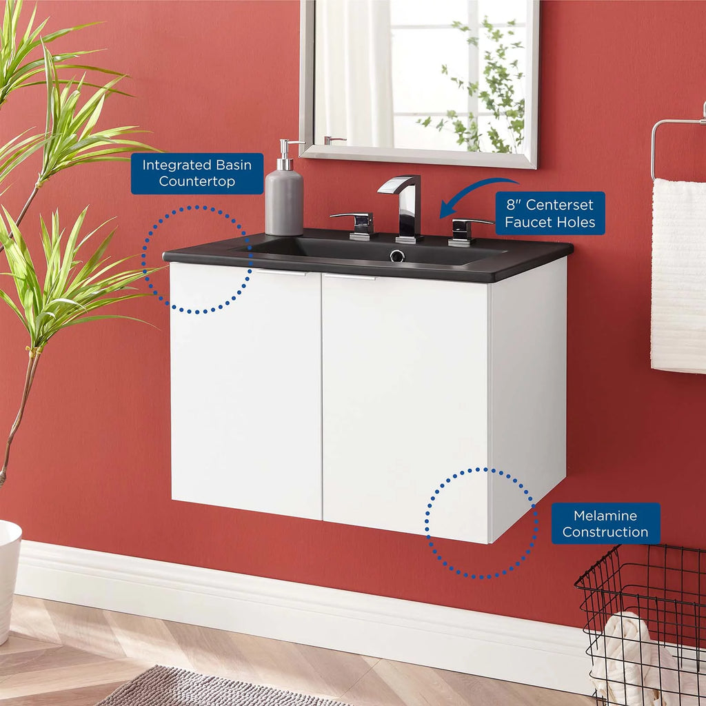 Wall Mounted Melamine Sink Vanity Cabinet B46654