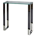 Small Glass and Stainless Steel Console Table B7264