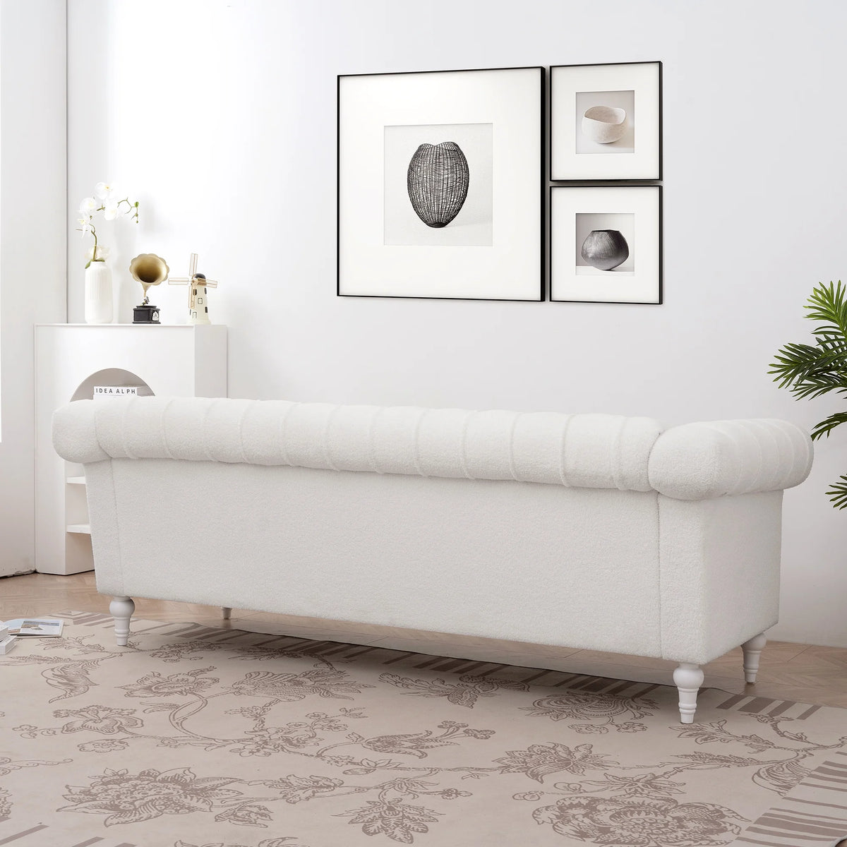 3 Seater Square Arm Sofa V18295