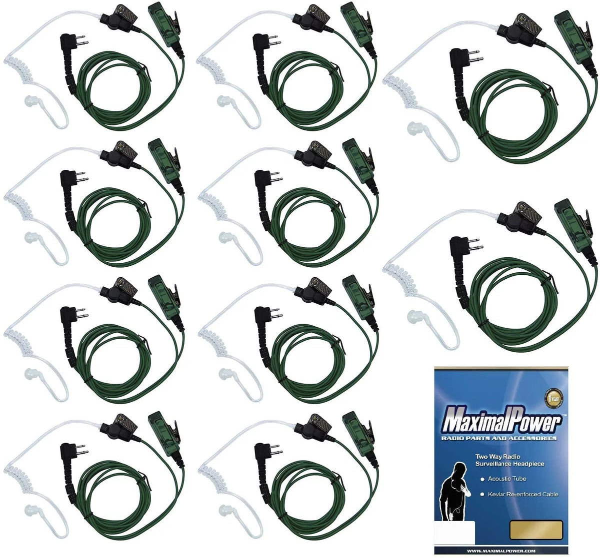Camouflage Surveillance Earpiece 5 Pack X35495