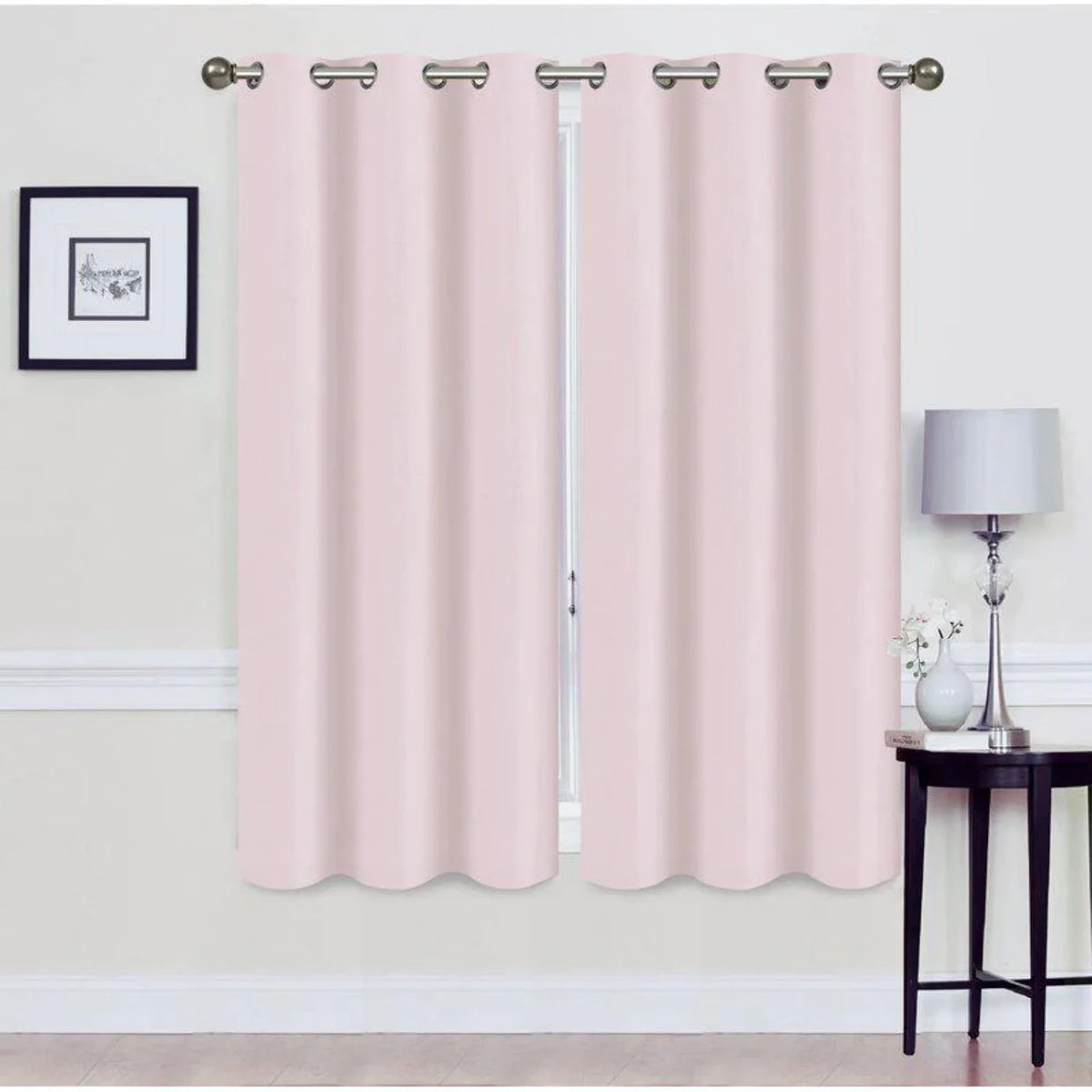 Set of 2 Blackout Grommet Curtain Panel B543556
