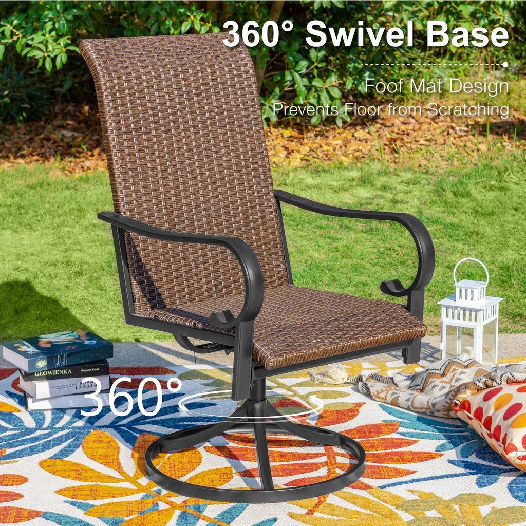 7 Pieces Wicker Rattan Patio Dining Set U5282