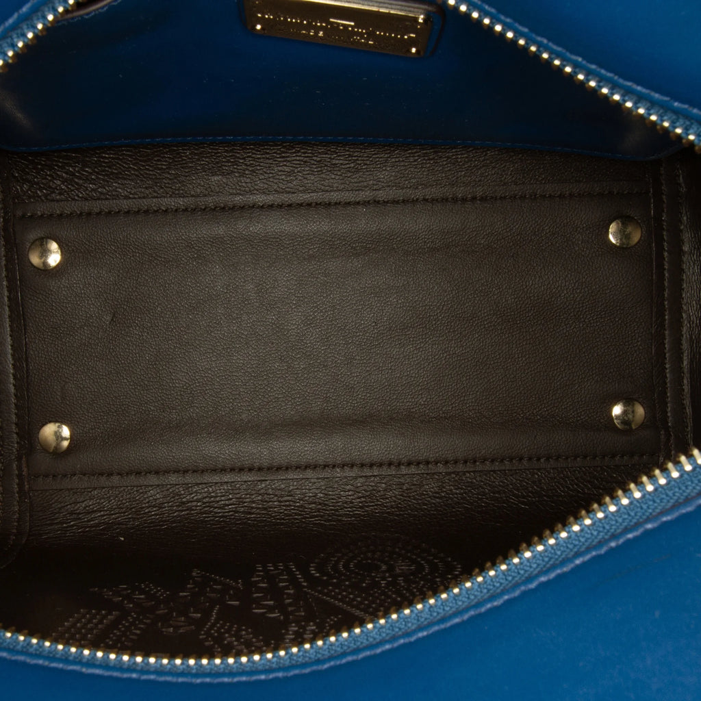 Blue Calf Leather Satchel T625