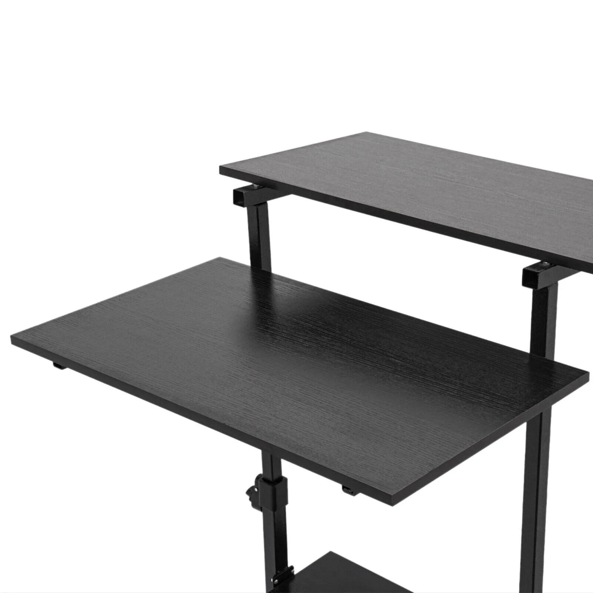 Black Adjustable Mobile Standing Desk L77390