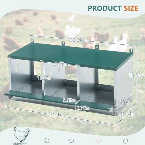3-Tier Large Wooden Chicken Coop with Run and Nesting Boxes K41000