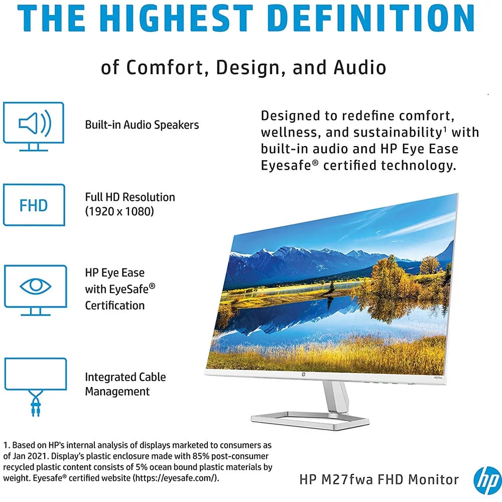 27 inch Full HD 1080p 75Hz FreeSync HDMI VGA IPS Monitor 2 Pack E36158
