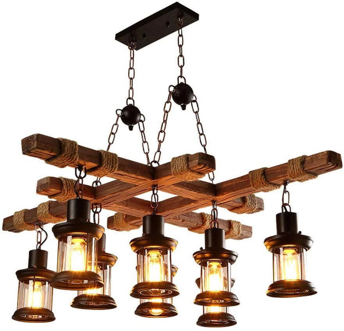 8-Light Farmhouse Chandelier A17965