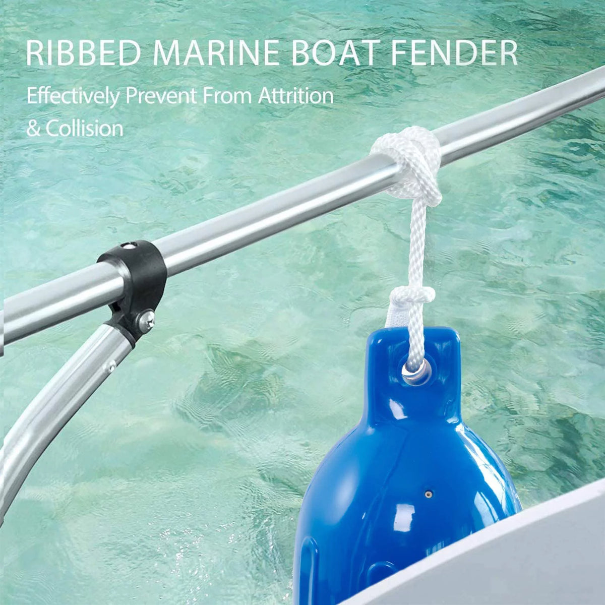 Vinyl Ribbed Marine Boat Fender Pack of 4 B782017