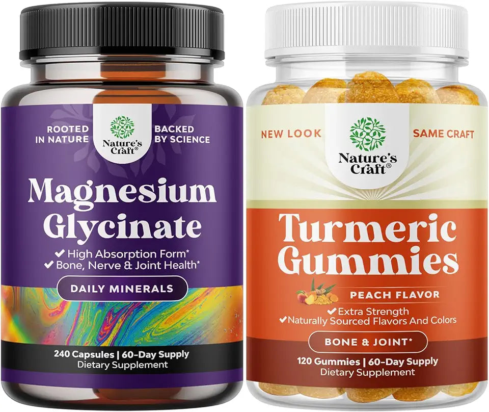 Magnesium Glycinate Capsules and Multi Collagen Protein Powder F139