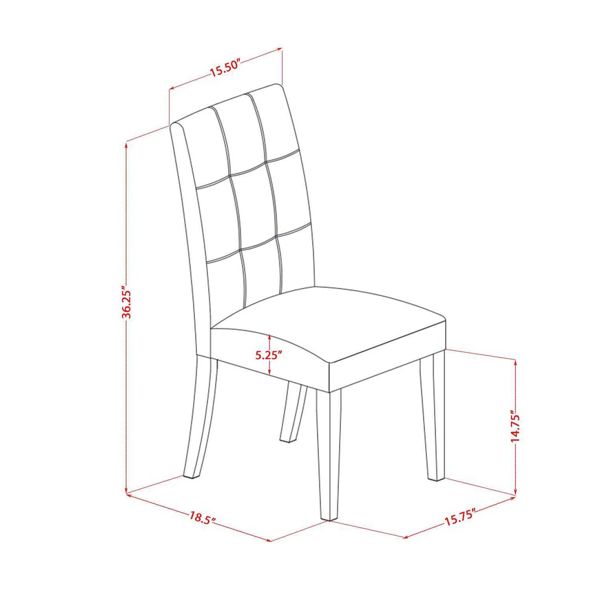 5 Piece Kitchen Table Set with Oval Dining Table and 4 Chairs U279811