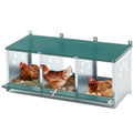 3-Tier Large Wooden Chicken Coop with Run and Nesting Boxes K41000