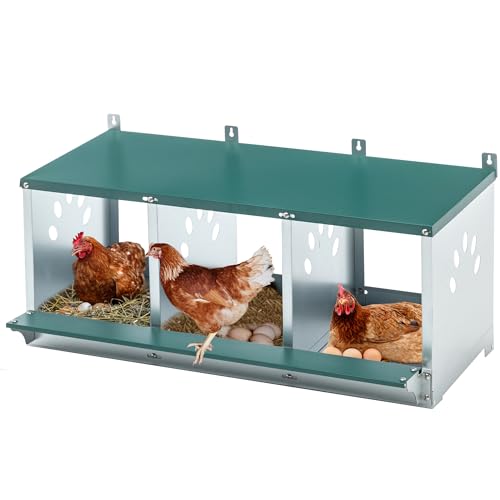3-Tier Large Wooden Chicken Coop with Run and Nesting Boxes K41000
