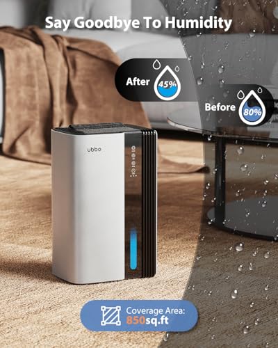 850 sq.ft 95oz Dehumidifier with Drain Hose White H4961