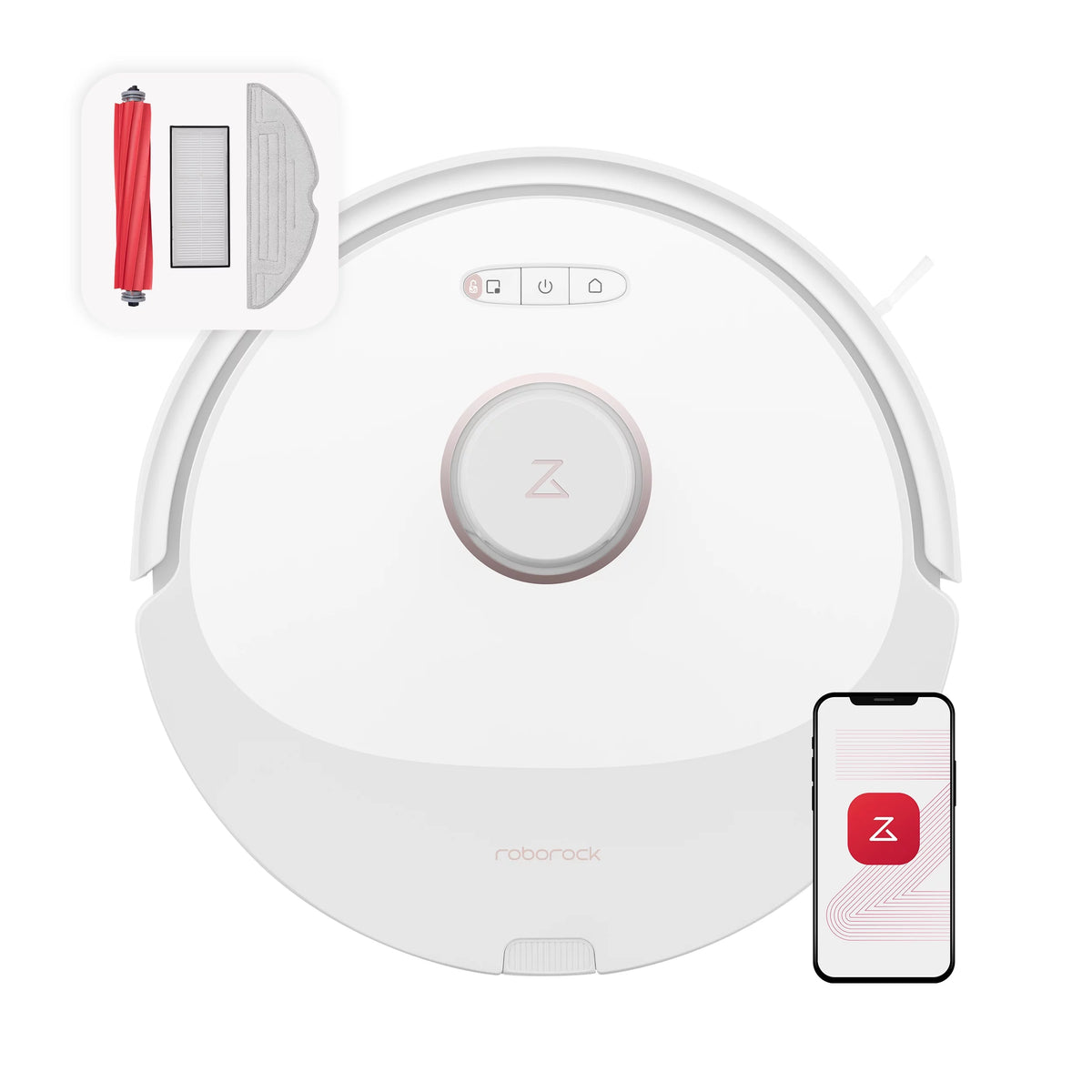 Robot Vacuum and Mop White Z1404