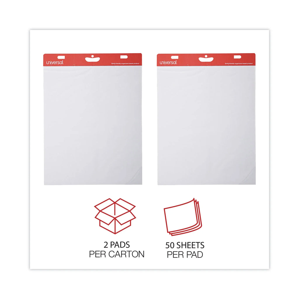 Sugarcane Based Easel Pads, Unruled, 27 x 34, White, 50 Sheets T287