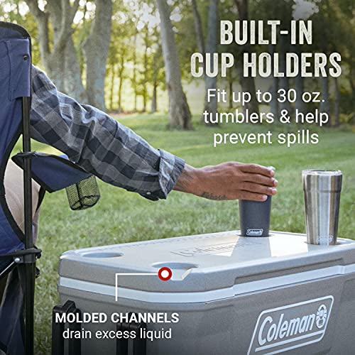 Insulated Rolling Cooler with Wheels, 100-Quart T6623