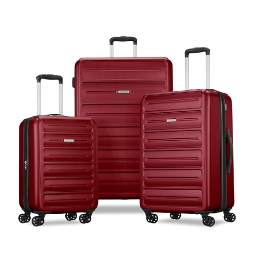 Black 3 Piece Hardshell Spinner Luggage Set N930