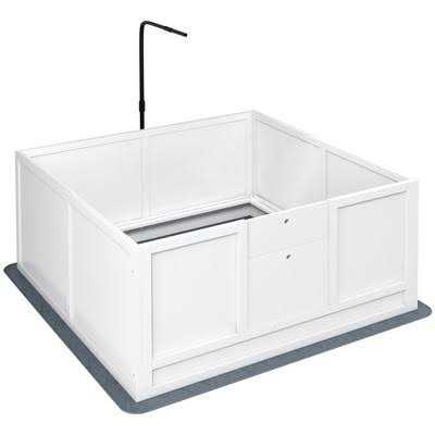 Dog Playpen with Pee Pad and Adjustable Height Door I4208