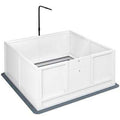 Dog Playpen with Pee Pad and Adjustable Height Door I4208