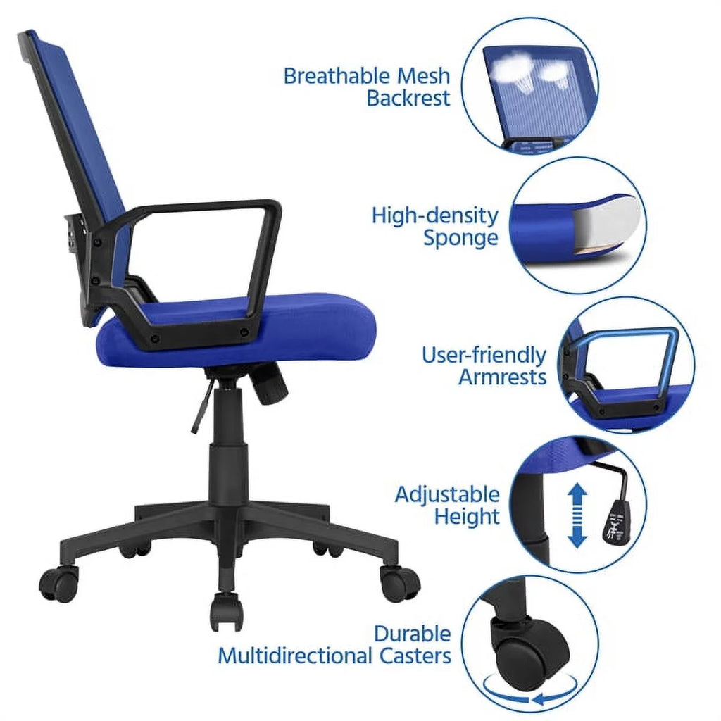 Blue Mesh Ergonomic Office Chair U20370