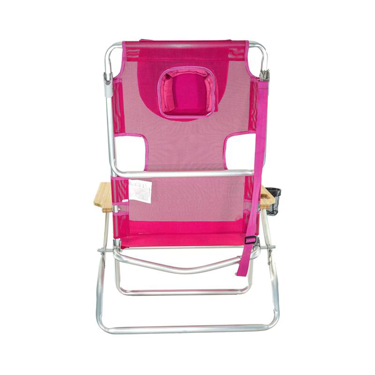 Pink 16" Tall Reclining Beach Chair 4 Pack Z858