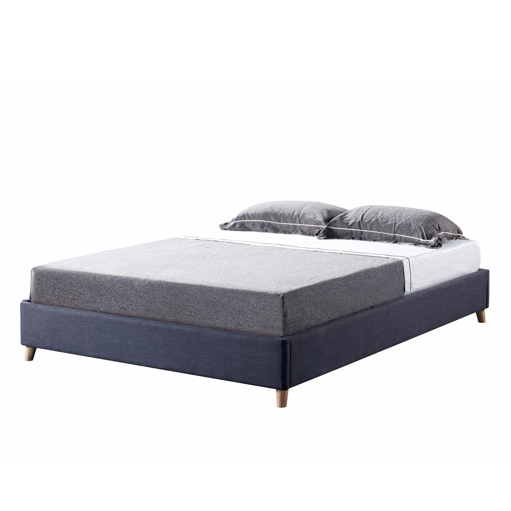 Queen Platform Bed Frame Dark Grey N4935