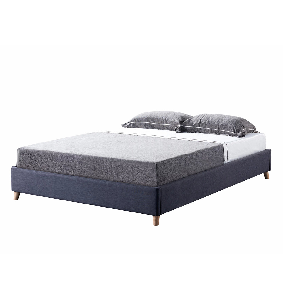 Queen Platform Bed Frame Dark Grey N4935