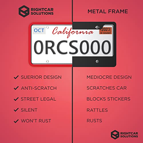 Black Silicone License Plate Frame I3251