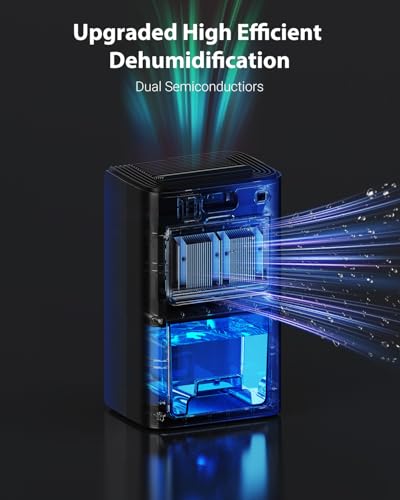 850 sq.ft 95oz Dehumidifier with Drain Hose White H4961