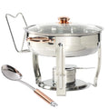 8 Piece Stainless Steel Chafing Dish Set with Glass Lid C698