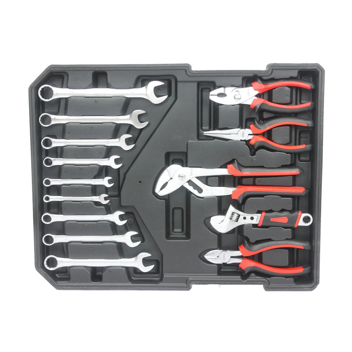 White 4 Layers Rolling Tool Box Set I15428