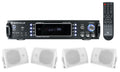 1000 w Home Theater Bluetooth Receiver with 4 Speakers and Swivel Brackets W664