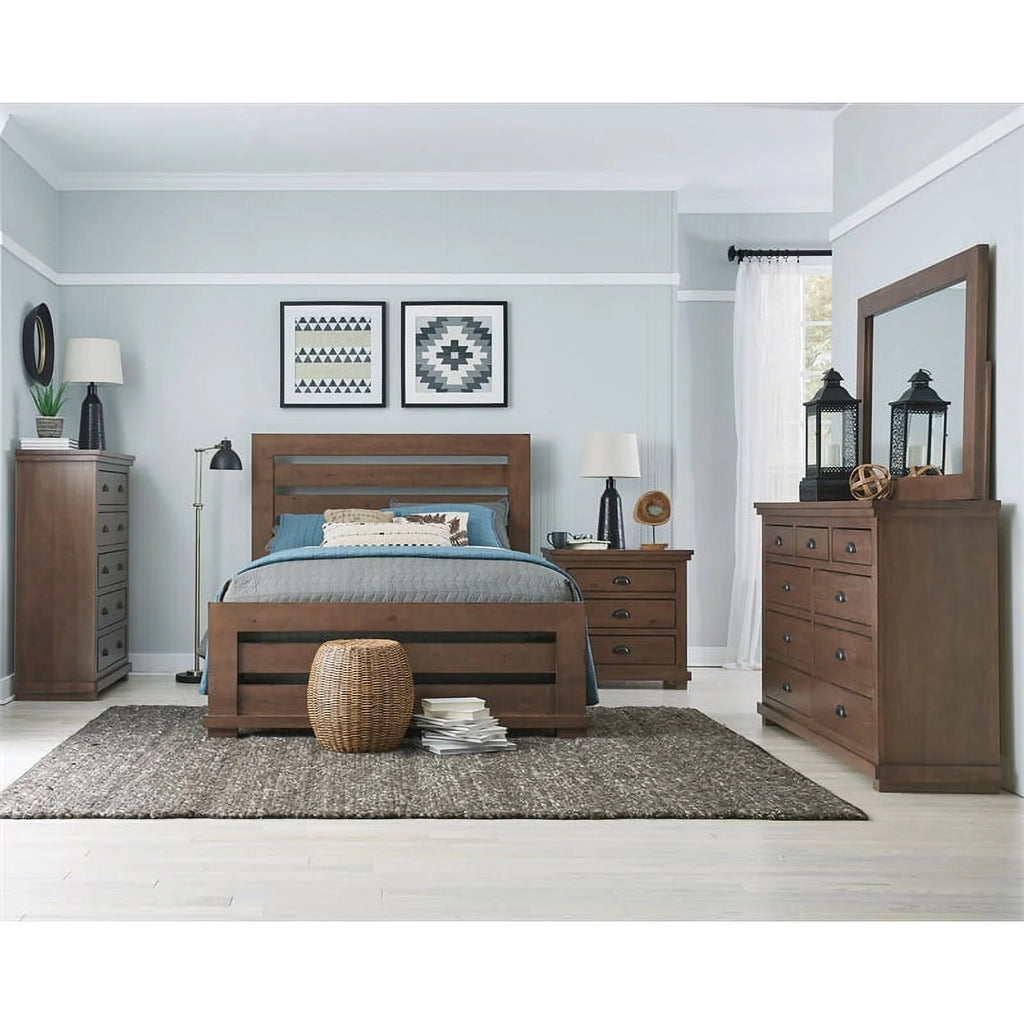 Queen Size Wood Bed A5670