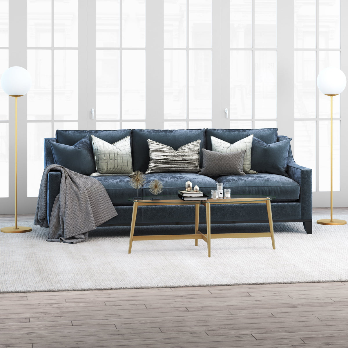 50.5" Wide Oval Coffee Table U59455