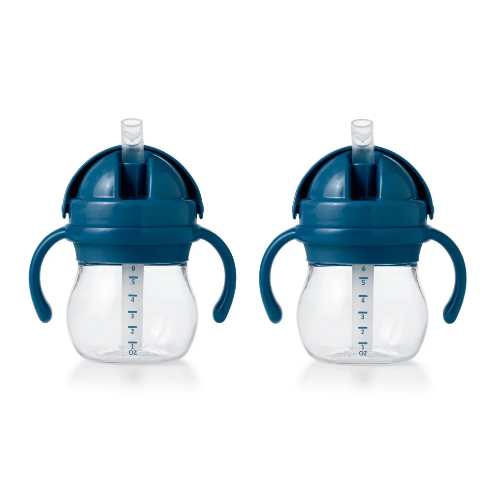 6 Oz Straw Cup with Handles 2 Pack V27171