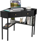 Corner Desk with 2 Drawers and Shelves N16353