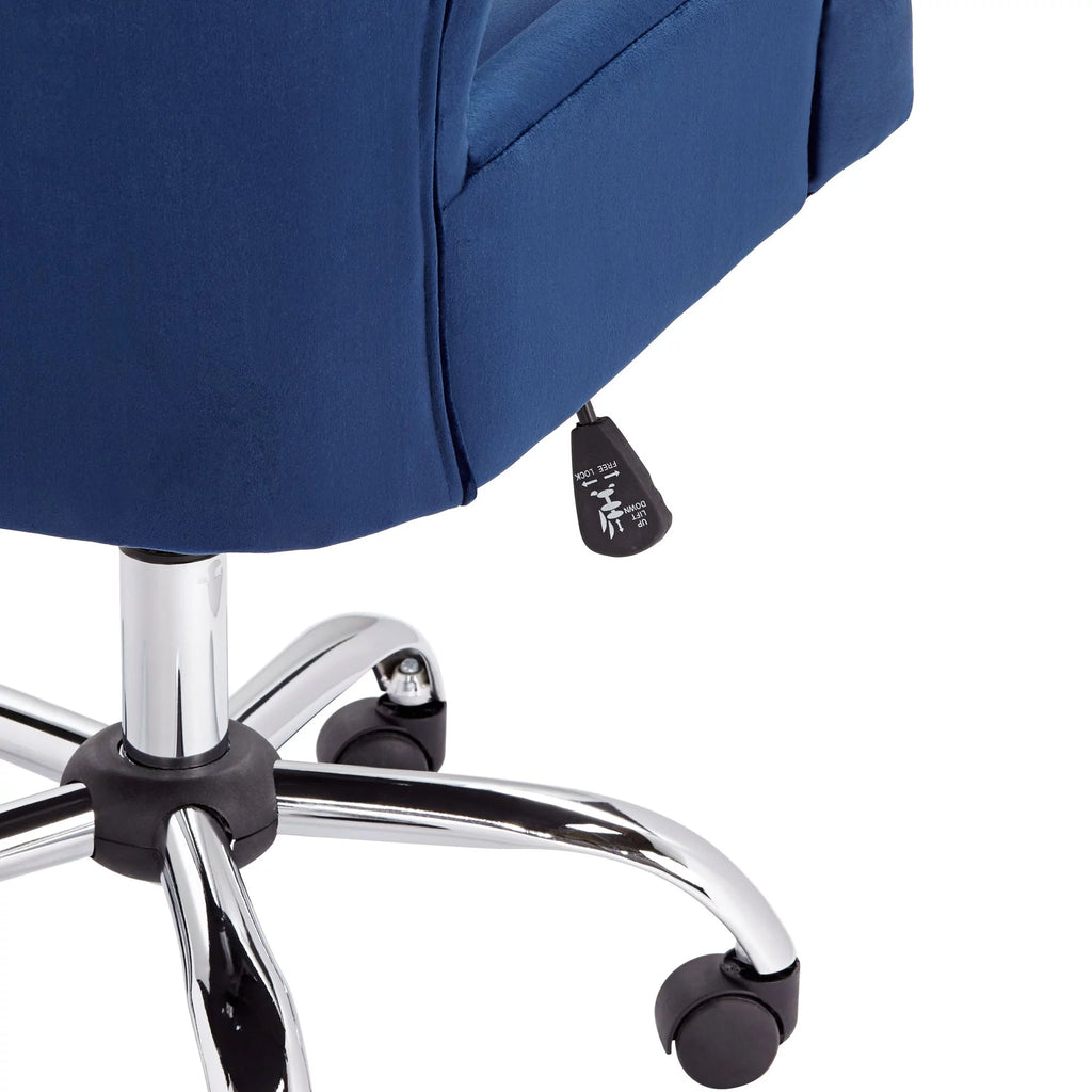 Blue Fabric Adjustable Office Chair F577