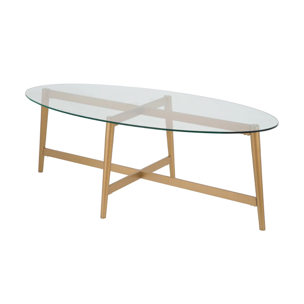 50.5" Wide Oval Coffee Table U59455