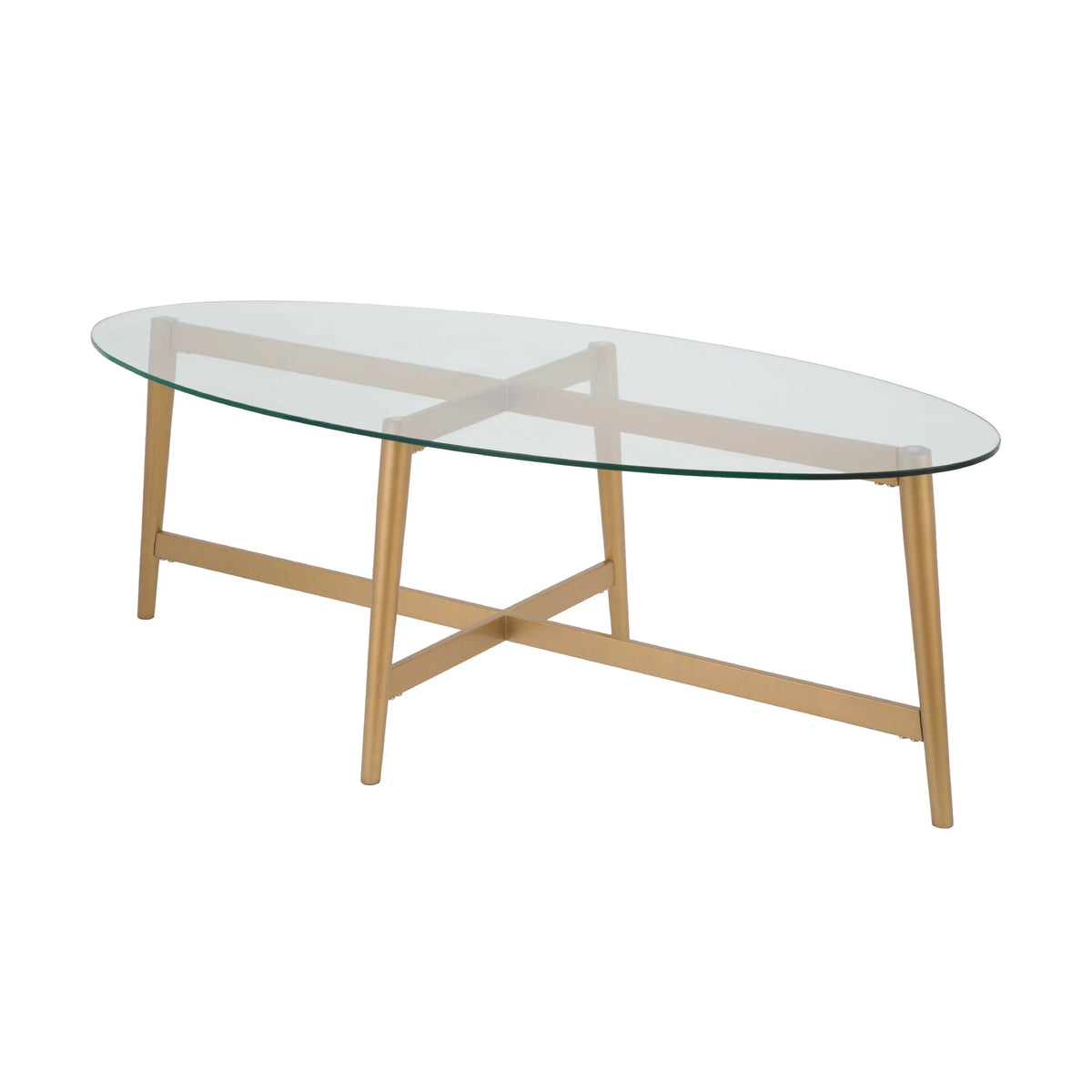 50.5" Wide Oval Coffee Table U59455
