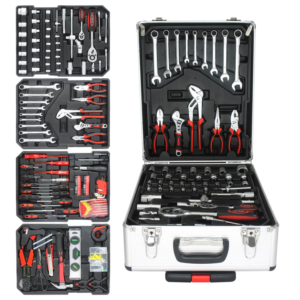 White 4 Layers Rolling Tool Box Set I15428