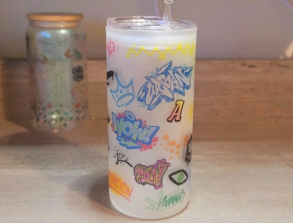 20 oz Beer Can Glass Q137179