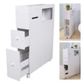 Slim Bathroom Storage Cabinet Floor Standing Organizer Shelves P397