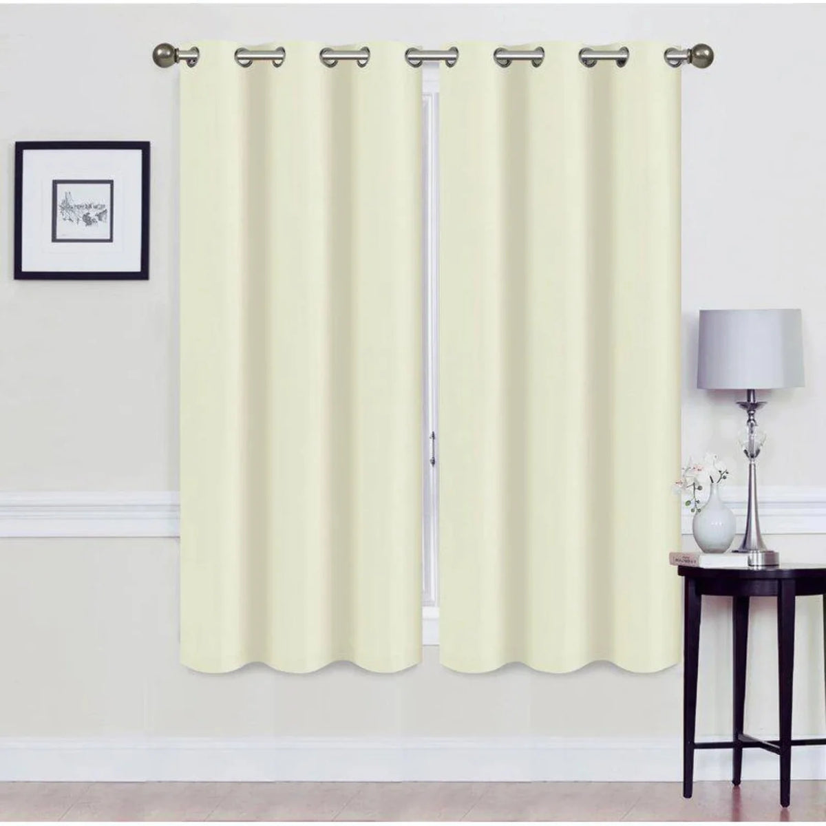 Set of 2 Blackout Grommet Curtain Panel B543556