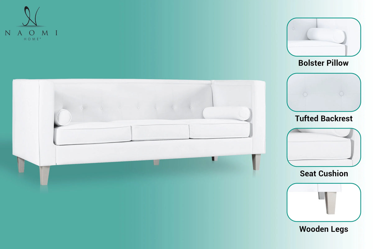 White Sofa F1497